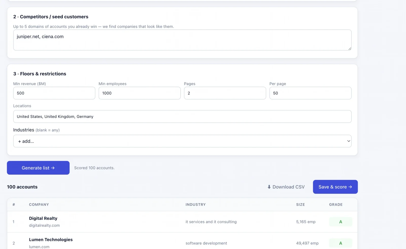 Pipeline Conversion Engine — Build the right list